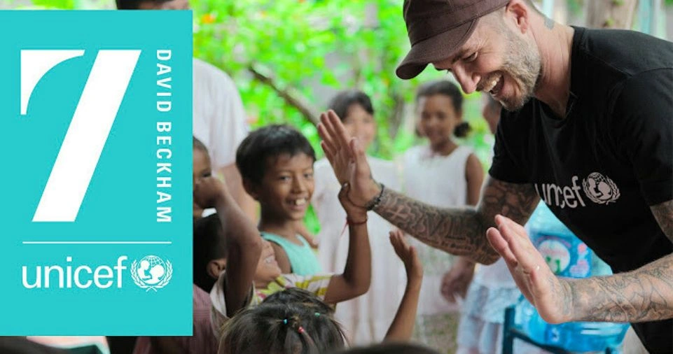David Beckham
UNICEF Goodwill Ambassador since 2005