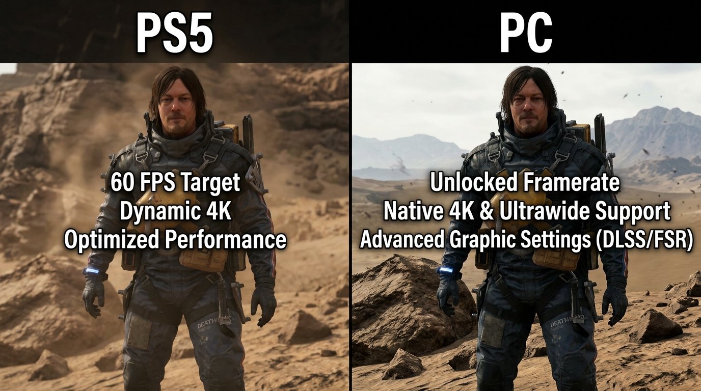 Death Stranding 2 PC vs PS5